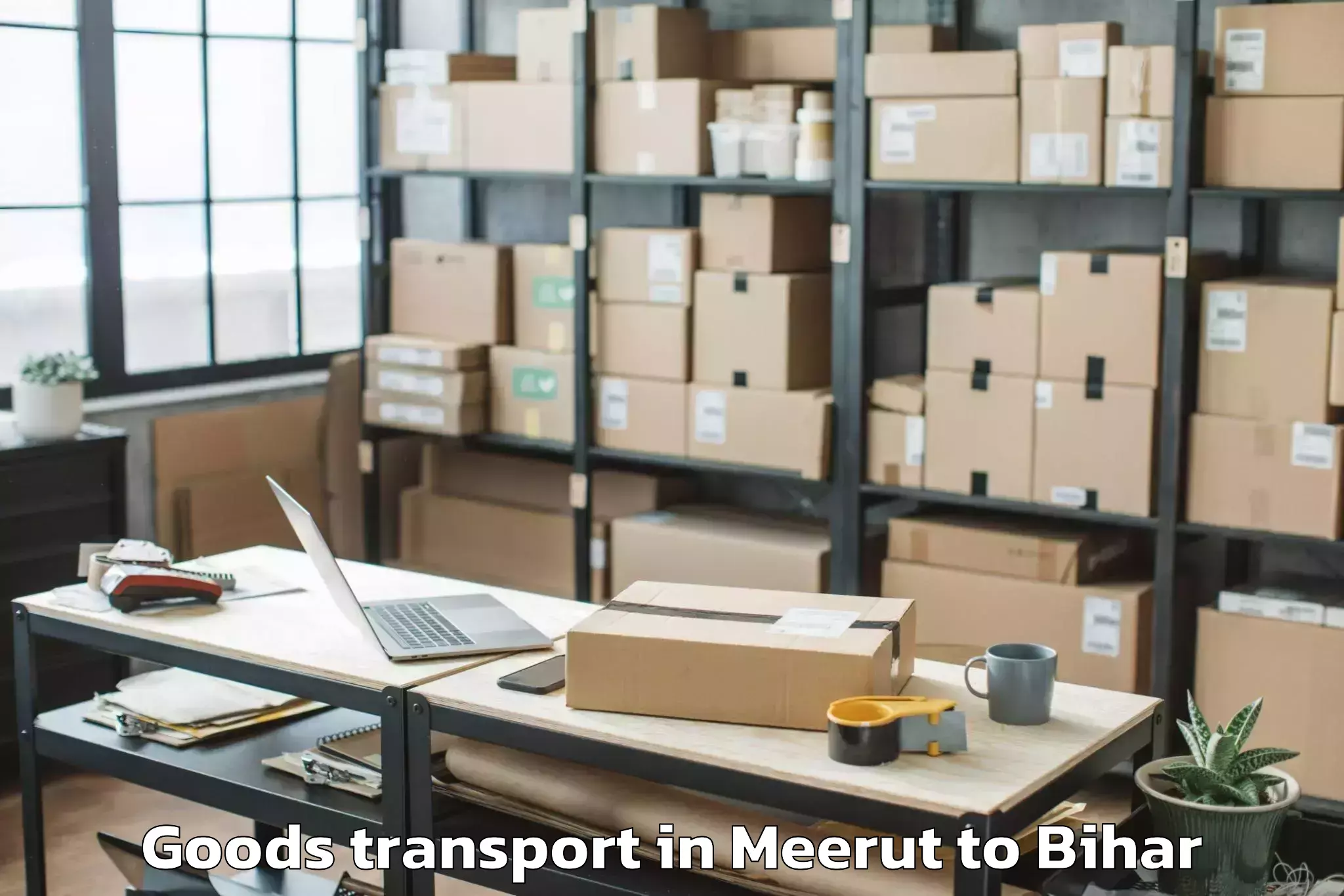 Book Your Meerut to Kesariya Goods Transport Today